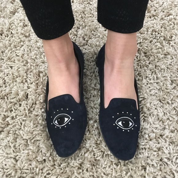 C. Wonder Shoes - NWT C Wonder Navy Zooey eye suede loafer slippers C. Wonder Shoes - NWT C Wonder Navy Zooey eye suede loafer slippers